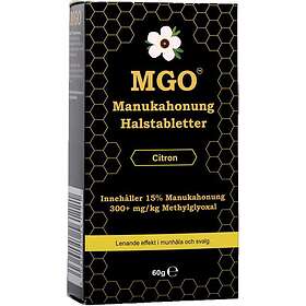 MGO Manukahonung Halstabletter Citron 300+ 60g