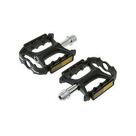 Wellgo Pedal Sporthybrid, M-111 Aluminium CNC svart/silver 9/16