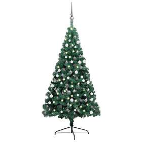 Be Basic Halv Kunstig juletre Med LED Og Julekuler 180cm