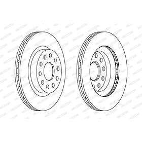 Ferodo Bromsskiva PREMIER Coat+ disc DDF1223C