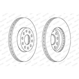 Ferodo Bromsskiva PREMIER Coat+ disc DDF1218C