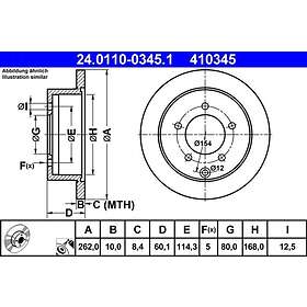ATE Bromsskiva 24.0110-0345.1