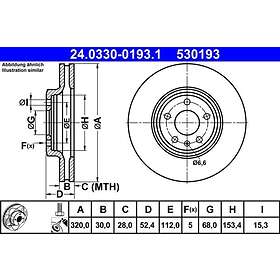 ATE Bromsskiva PowerDisc 24.0330-0193.1