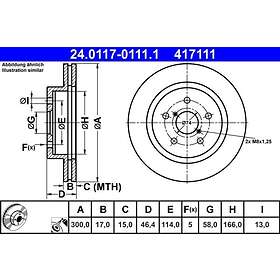 ATE Bromsskiva 24.0117-0111.1