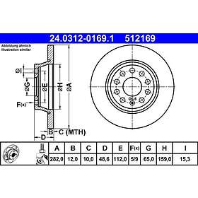 ATE Bromsskiva PowerDisc 24.0312-0169.1