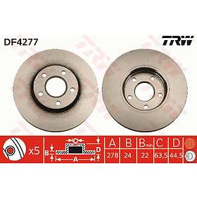 TRW Bromsskiva DF4277