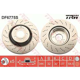 TRW Bromsskiva DF6775S