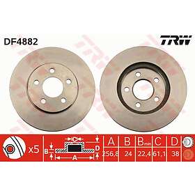 TRW Bromsskiva DF4882