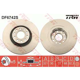 TRW Bromsskiva DF6742S
