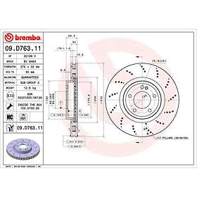 Brembo Bromsskiva 09.D763.11