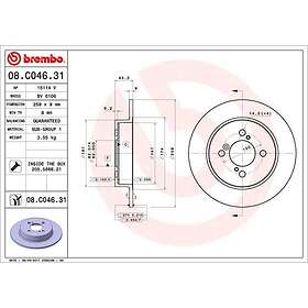 Brembo Bromsskiva COATED DISC LINE 08.C046.31