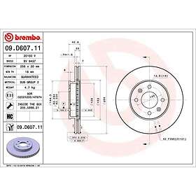 Brembo Bromsskiva COATED DISC LINE 09.D607.11