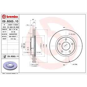 Brembo Bromsskiva COATED DISC LINE 09.B565.11