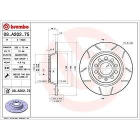 Brembo Bromsskiva MAX LINE 08.A202.75