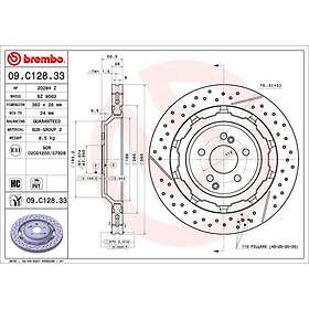 Brembo Bromsskiva TWO-PIECE DISCS LINE 09.C128.33