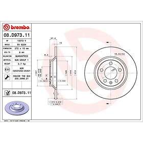 Brembo Bromsskiva COATED DISC LINE 08.D973.11