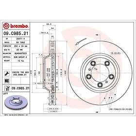 Brembo Bromsskiva COATED DISC LINE 09.C985.21