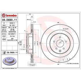 Brembo Bromsskiva COATED DISC LINE 09.D690.11