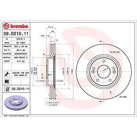 Brembo Bromsskiva COATED DISC LINE 09.D210.11
