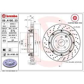 Brembo Bromsskiva TWO-PIECE FLOATING DISCS LINE 09.A190.33