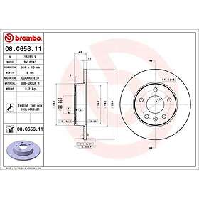 Brembo Bromsskiva COATED DISC LINE 08.C656.11