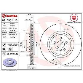 Brembo Bromsskiva TWO-PIECE DISCS LINE 09.D901.13