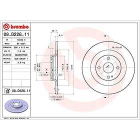 Brembo Bromsskiva COATED DISC LINE 08.D226.11