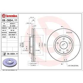 Brembo Bromsskiva COATED DISC LINE 09.C654.11