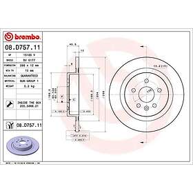 Brembo Bromsskiva COATED DISC LINE 08.D757.11
