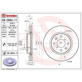 Brembo Bromsskiva COATED DISC LINE 09.C934.11