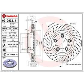 Brembo Bromsskiva COATED DISC LINE 09.D932.11