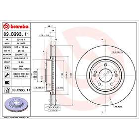 Brembo Bromsskiva 09.D993.11