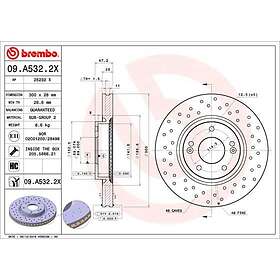 Brembo Bromsskiva XTRA LINE 09.A532.2X