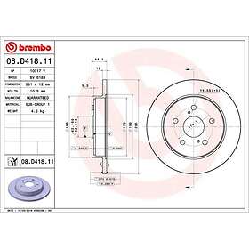 Brembo Bromsskiva Coated Disc Line D Hitta B Sta Pris P Prisjakt