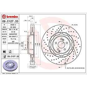 Brembo Bromsskiva TWO-PIECE DISCS LINE 09.C127.33