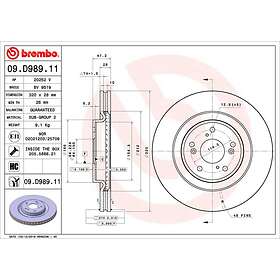 Brembo Bromsskiva 09.D989.11