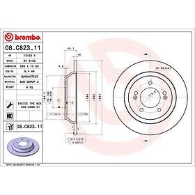 Brembo Bromsskiva COATED DISC LINE 08.C823.11