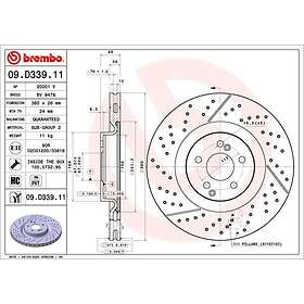 Brembo Bromsskiva COATED DISC LINE 09.D339.11