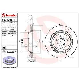 Brembo Bromsskiva COATED DISC LINE 09.D393.11