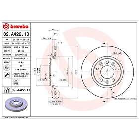 Brembo Bromsskiva COATED DISC LINE 09.A422.11