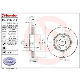 Brembo Bromsskiva COATED DISC LINE 09.8137.11