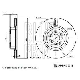 Blue Print Bromsskiva ADBP430018