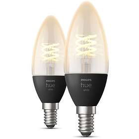 Philips Hue Filament LED E14 Candle 2100K 300lm 4.5W 2-pack (Dimmable)