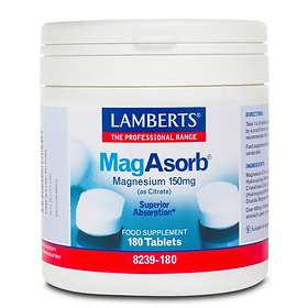 Lamberts MagAsorb Magnesium 150mg 180 Tablets