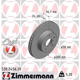 Otto Zimmermann Bromsskiva COAT Z 530.2456.20