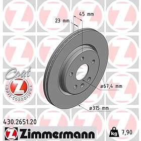 Otto Zimmermann Bromsskiva COAT Z 430.2651.20