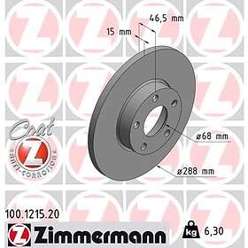 Otto Zimmermann Bromsskiva COAT Z 100.1215.20
