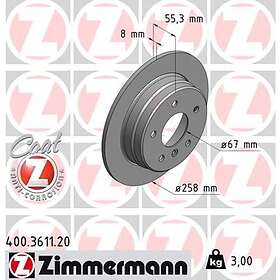 Otto Zimmermann Bromsskiva COAT Z 400.3611.20