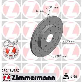 Otto Zimmermann Bromsskiva SPORT COAT Z 250.1345.52