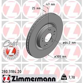 Otto Zimmermann Bromsskiva COAT Z 280.3184.20